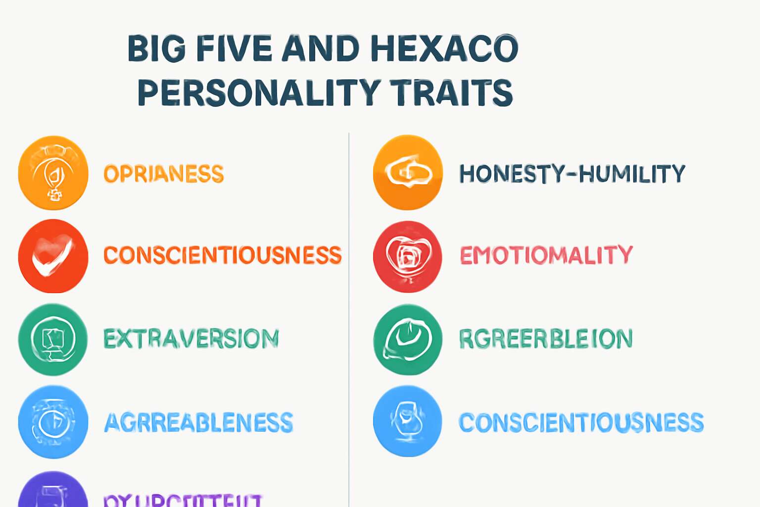 big five and hexaco