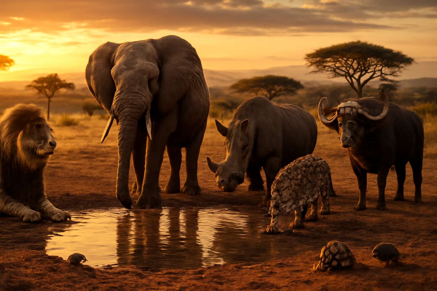 big five and little three