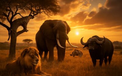 unveiling the big five wild animal: strength, stealth, and safari legends