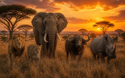 Encounter the big five animals kenya protects.