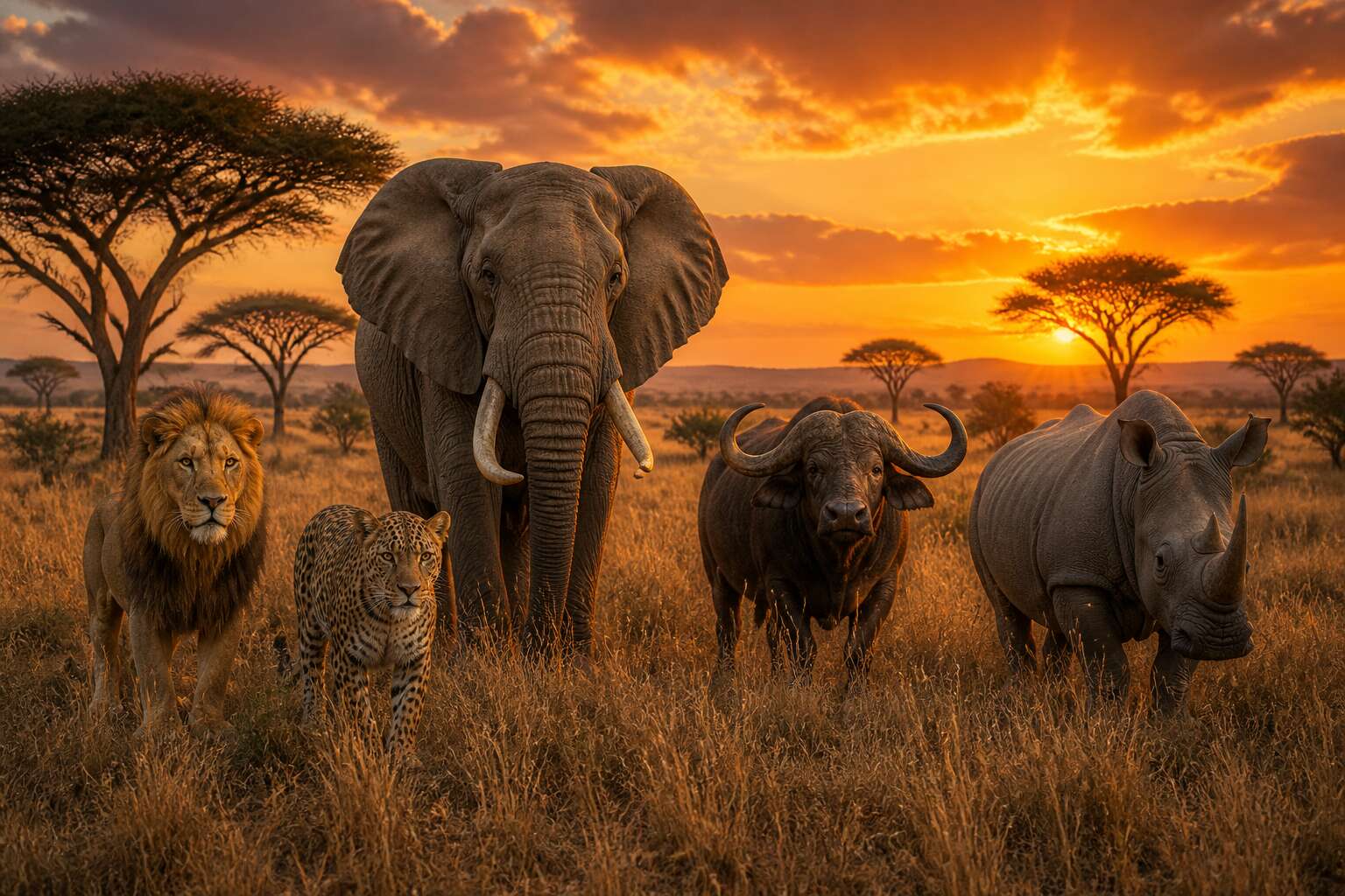 big five animals kenya